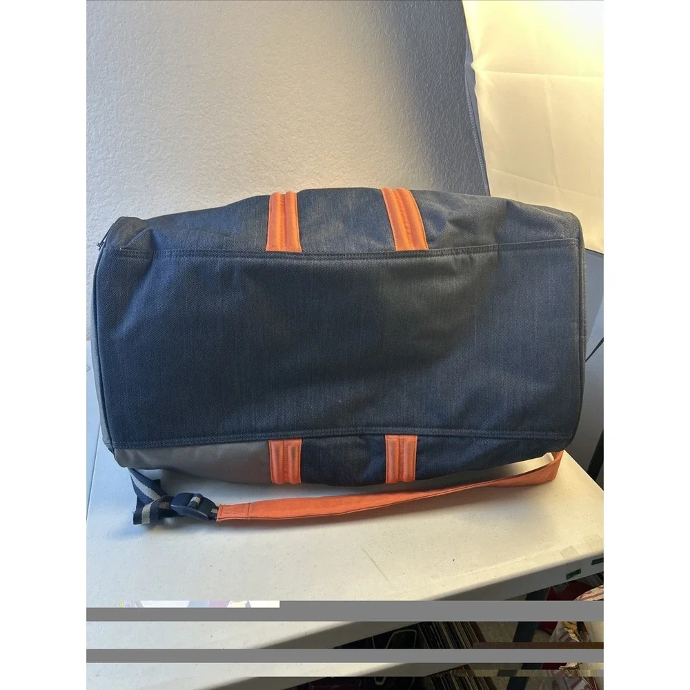 Herschel Supply Co Duffel Bag Blue Gray Weekender Travel Gym Overnight Tote